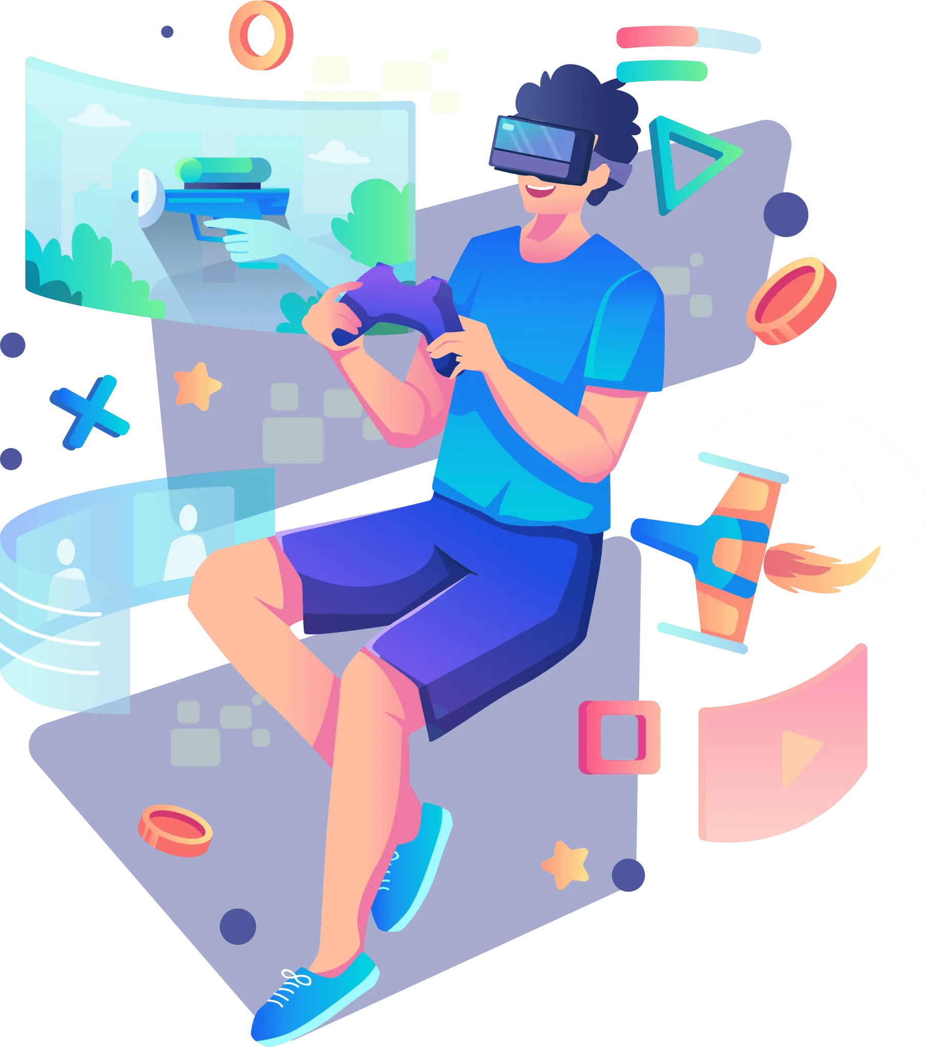 Tvoxel Technologies AR/VR interactive training and virtual world simulation interface